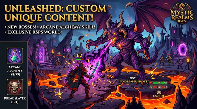 Custom RSPS Guide thumbnail – best custom RuneScape private servers 2026 with original content