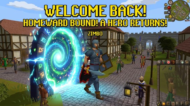 Returning to RSPS in 2026 – guide thumbnail showing a warrior returning through a glowing portal