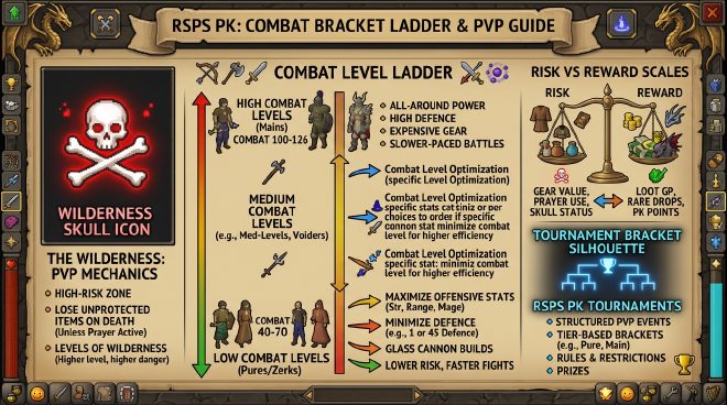 RSPS PK combat brackets, risk vs reward, and why build optimization matters in the Wilderness