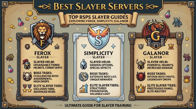 Best RSPS servers for Slayer training and boss tasks in 2026