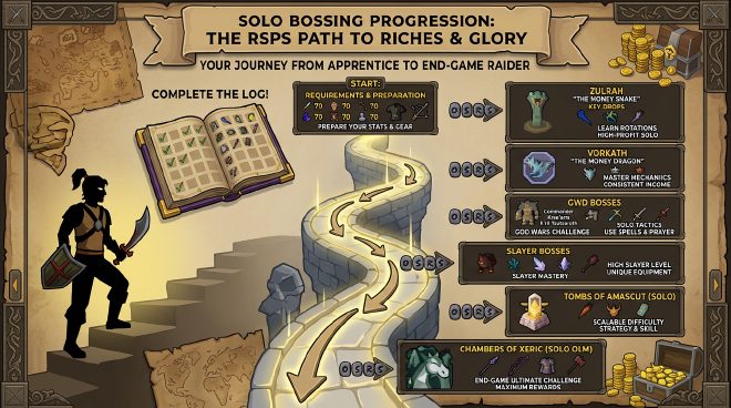 Solo bossing progression in RSPS – Slayer, GWD, Zulrah, Vorkath, and solo-scaled raids